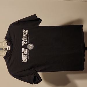 New york city queens bronx black m tshirt